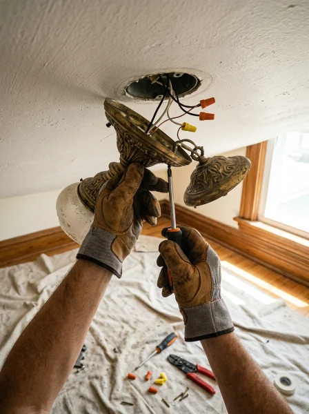 Step 2: Remove the Existing Fixture Step 2: Remove the Existing Fixture