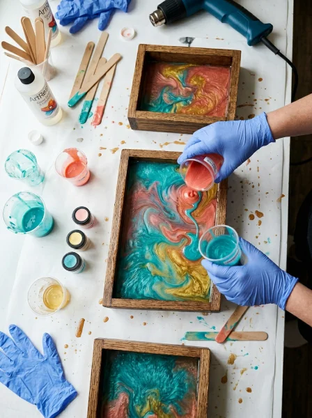 Step 3: Pour and Layer Your Colors