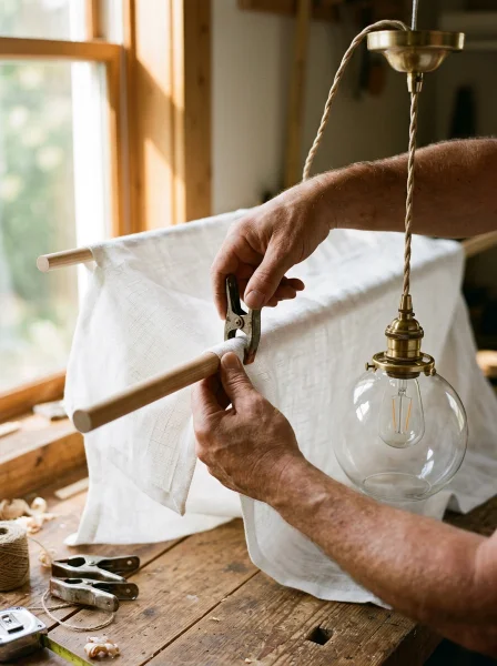 Step 4 — Secure the Canopy and Mount the Light