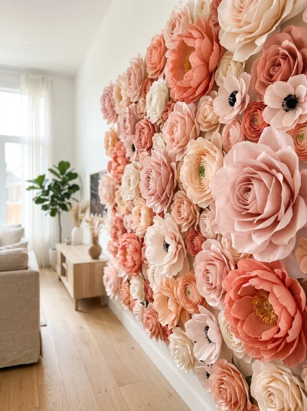 Styling Your Paper Flower Backdrop for Maximum Impact Styling Your Paper Flower Backdrop for Maximum Impact