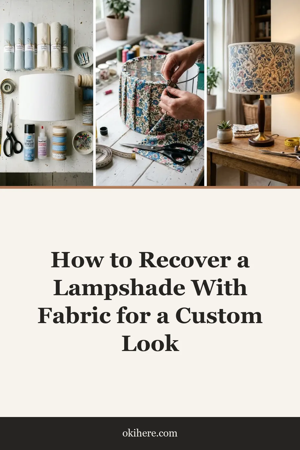 How to Recover a Lampshade With Fabric for a Custom Look