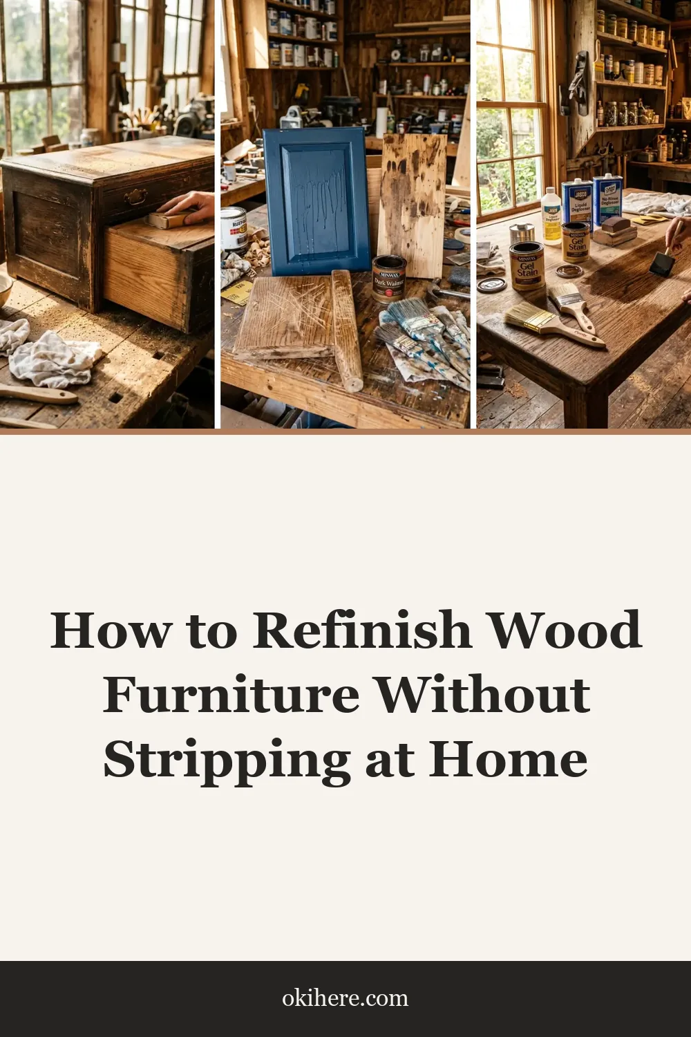 How to Refinish Wood Furniture Without Stripping at Home