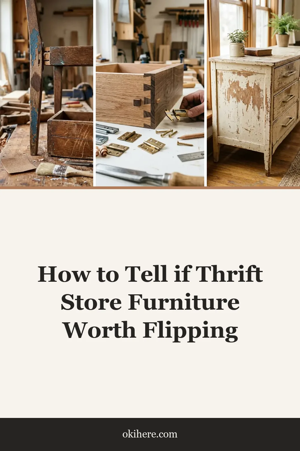 How to Tell if Thrift Store Furniture Worth Flipping