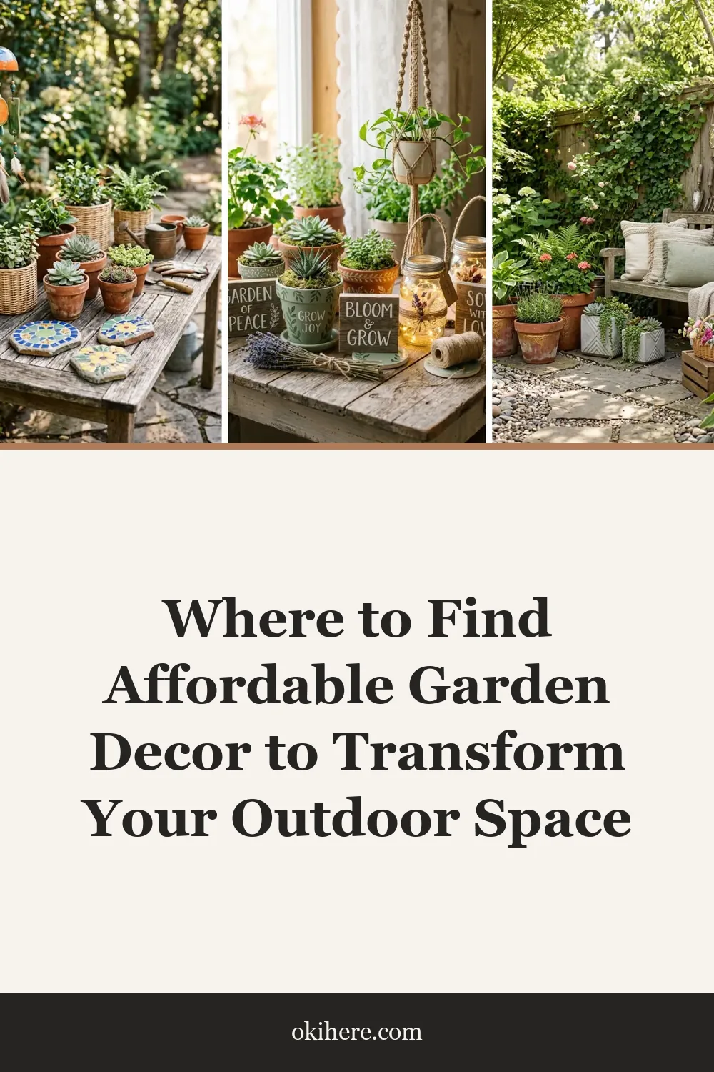 Where to Find Affordable Garden Decor to Transform Your Outdoor Space