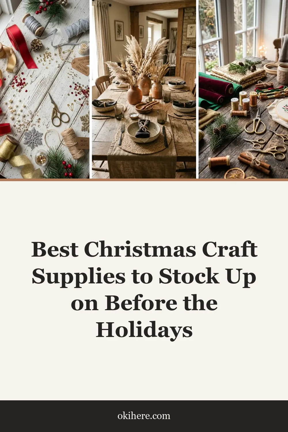 Best Christmas Craft Supplies to Stock Up on Before the Holidays