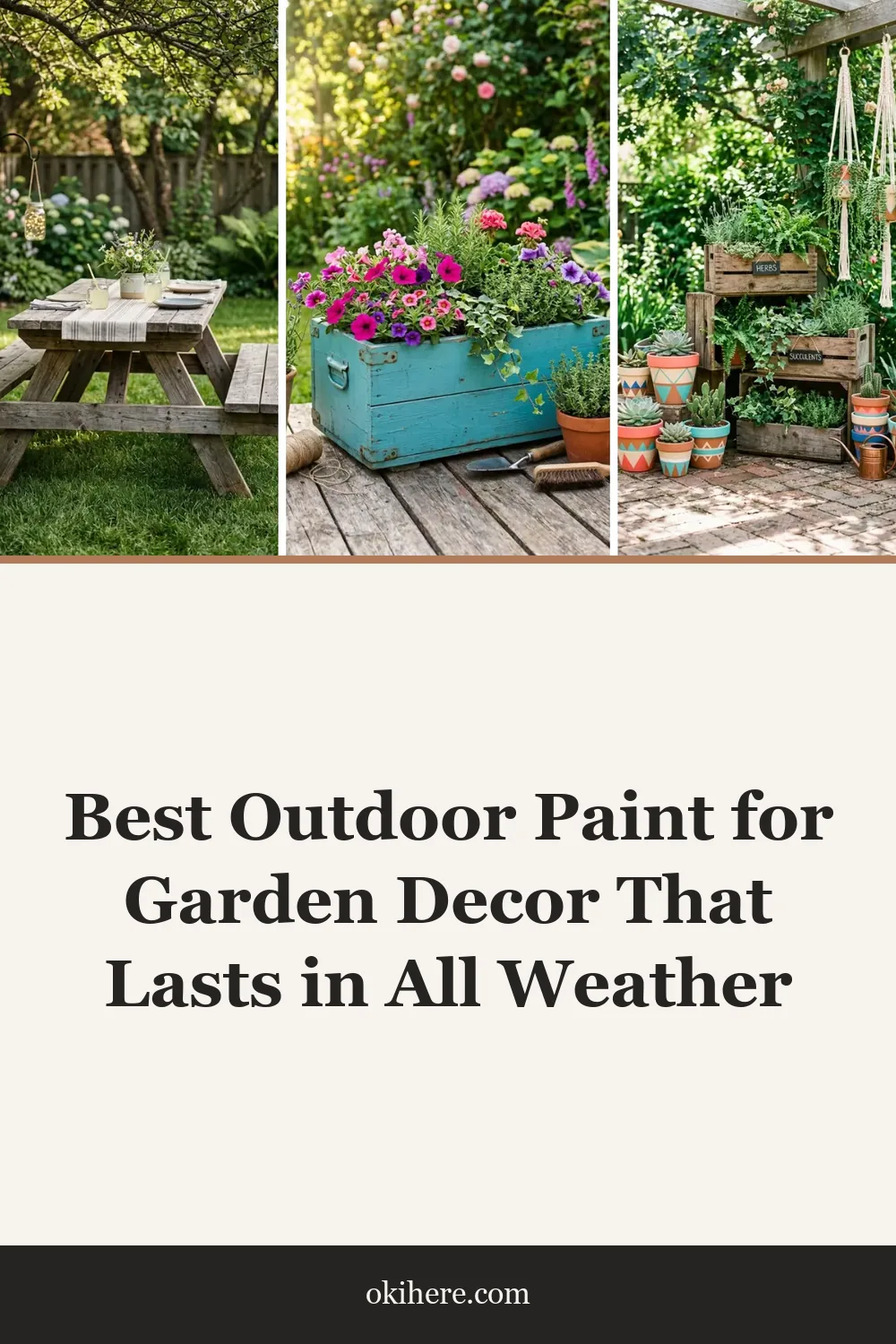 Best Outdoor Paint for Garden Decor That Lasts in All Weather