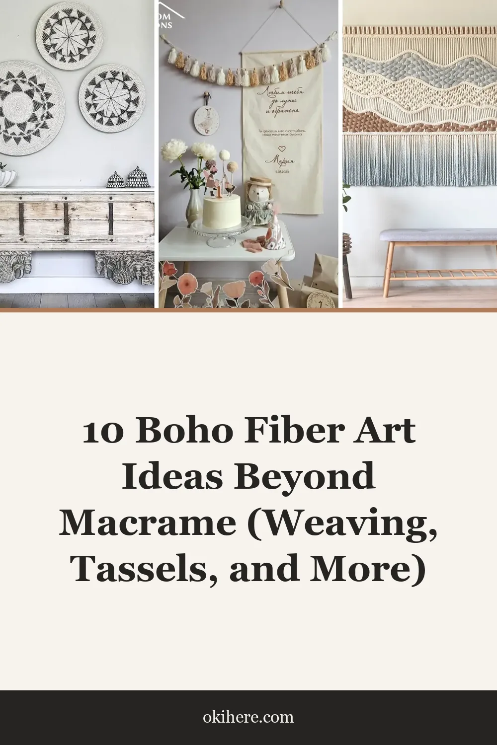 10 Boho Fiber Art Ideas Beyond Macrame (Weaving, Tassels, and More)