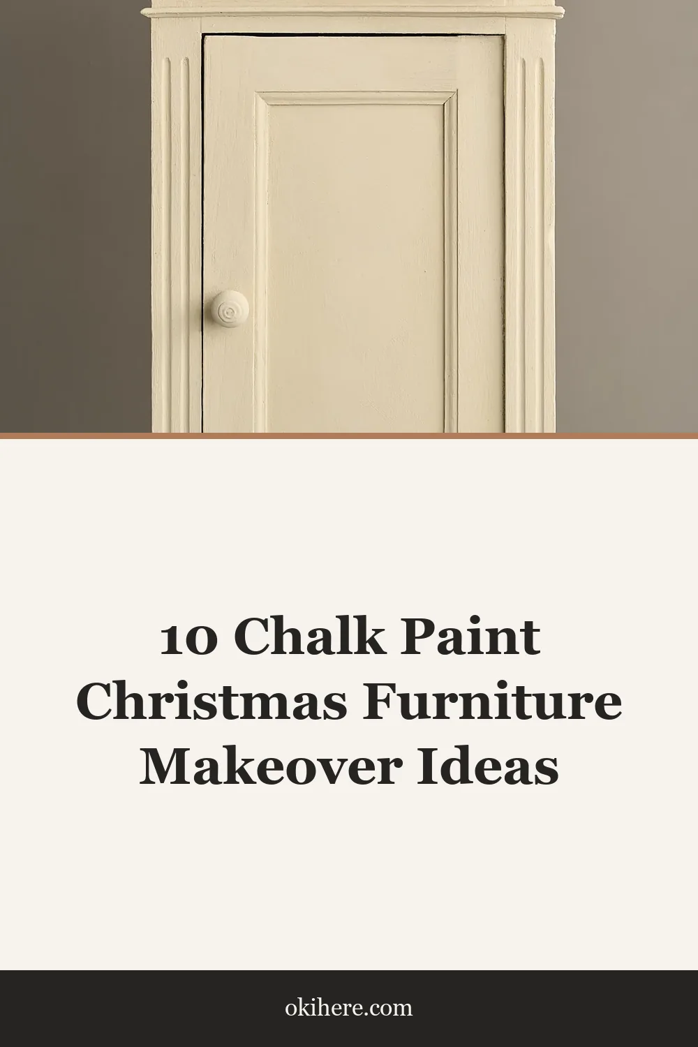 10 Chalk Paint Christmas Furniture Makeover Ideas