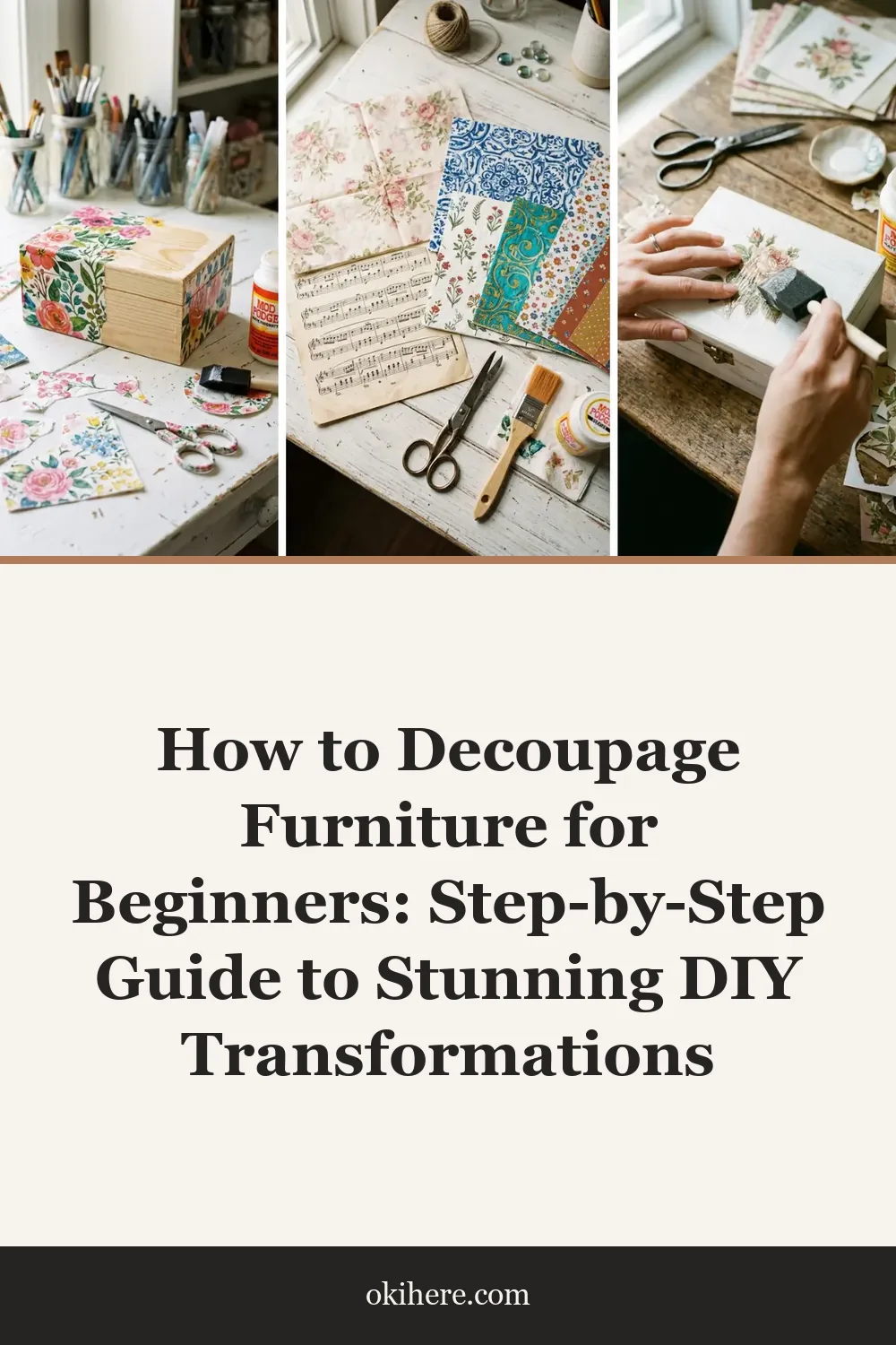 How to Decoupage Furniture for Beginners: Step-by-Step Guide to Stunning DIY Transformations