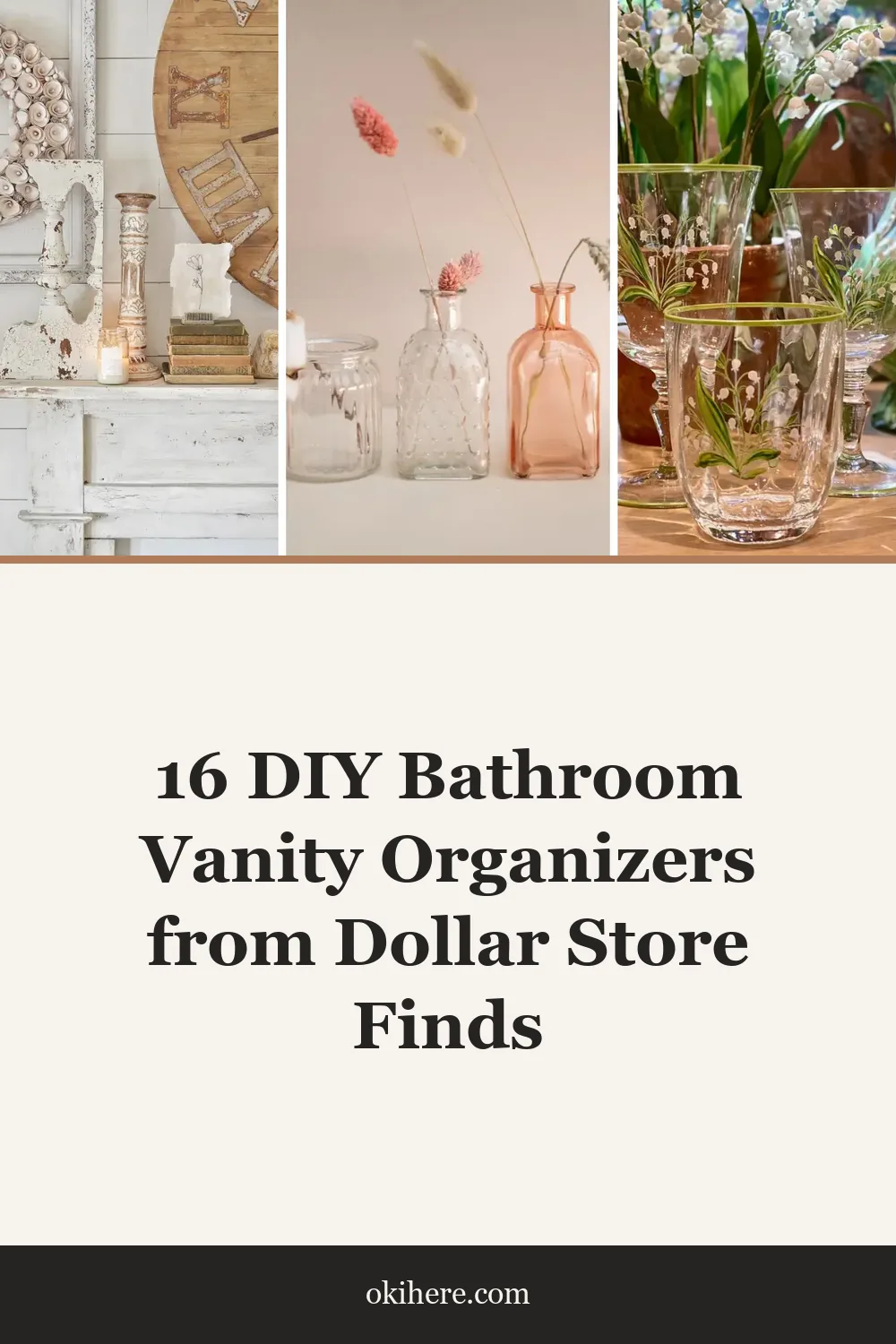 16 DIY Bathroom Vanity Organizers from Dollar Store Finds