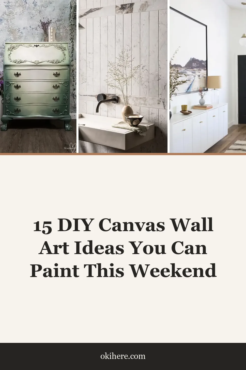 15 DIY Canvas Wall Art Ideas You Can Paint This Weekend