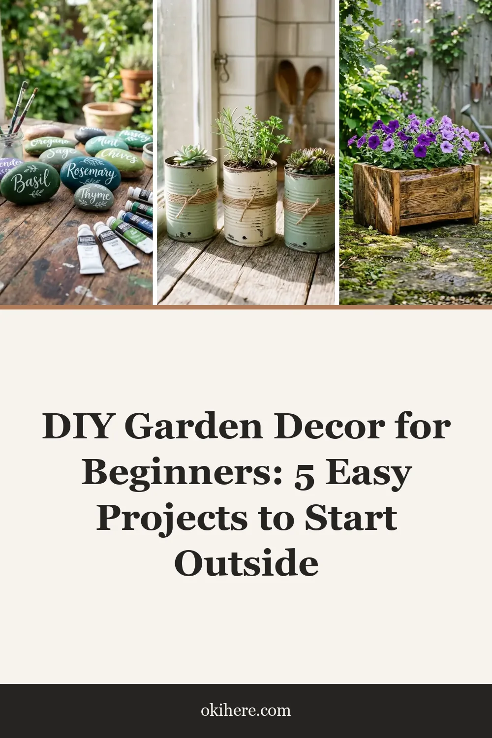 DIY Garden Decor for Beginners: 5 Easy Projects to Start Outside