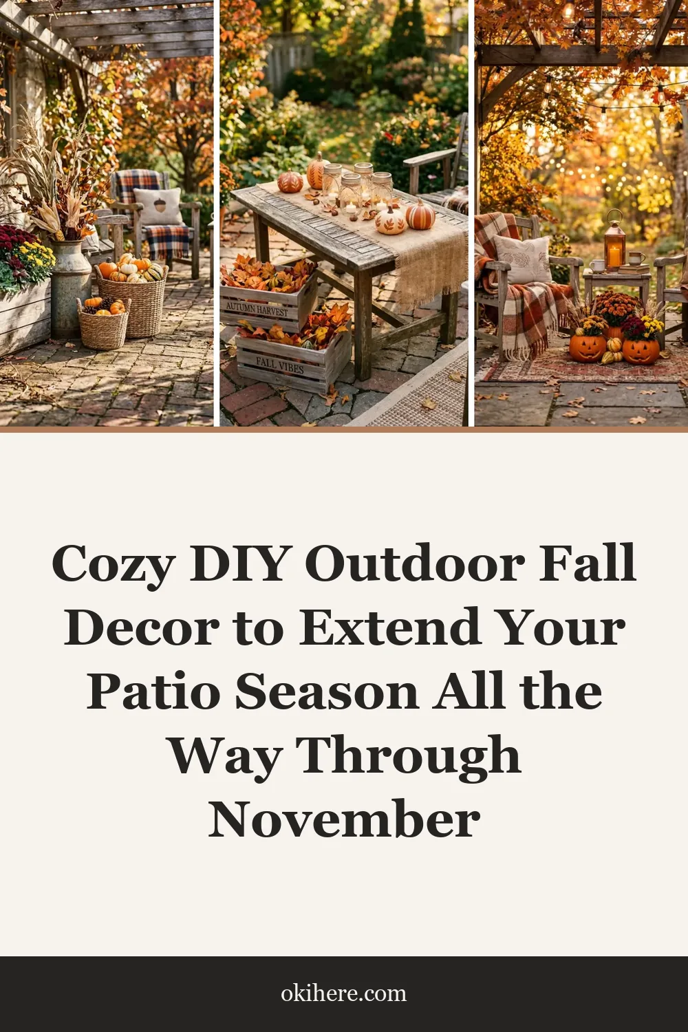 Cozy DIY Outdoor Fall Decor to Extend Your Patio Season All the Way Through November