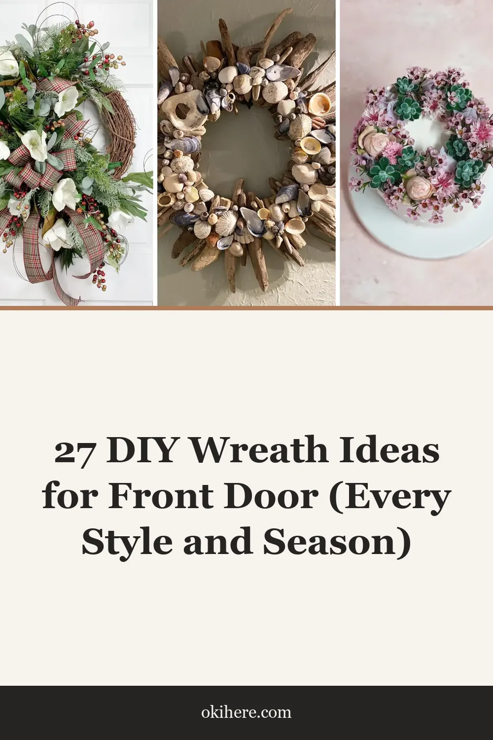 27 DIY Wreath Ideas for Front Door (Every Style and Season)
