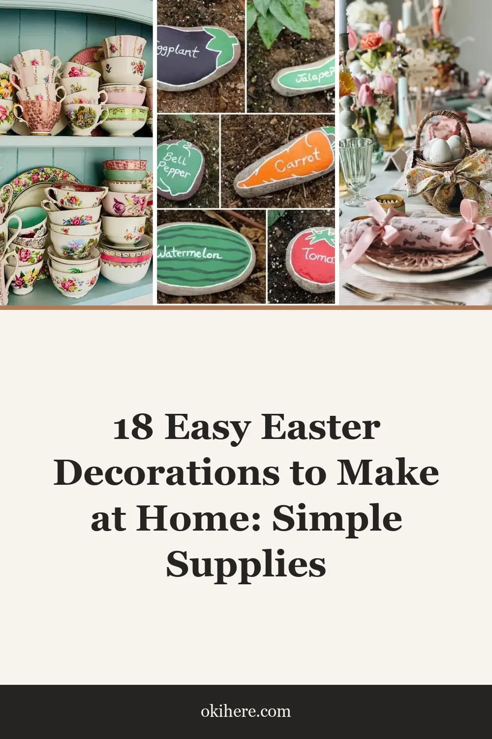18 Easy Easter Decorations to Make at Home: Simple Supplies