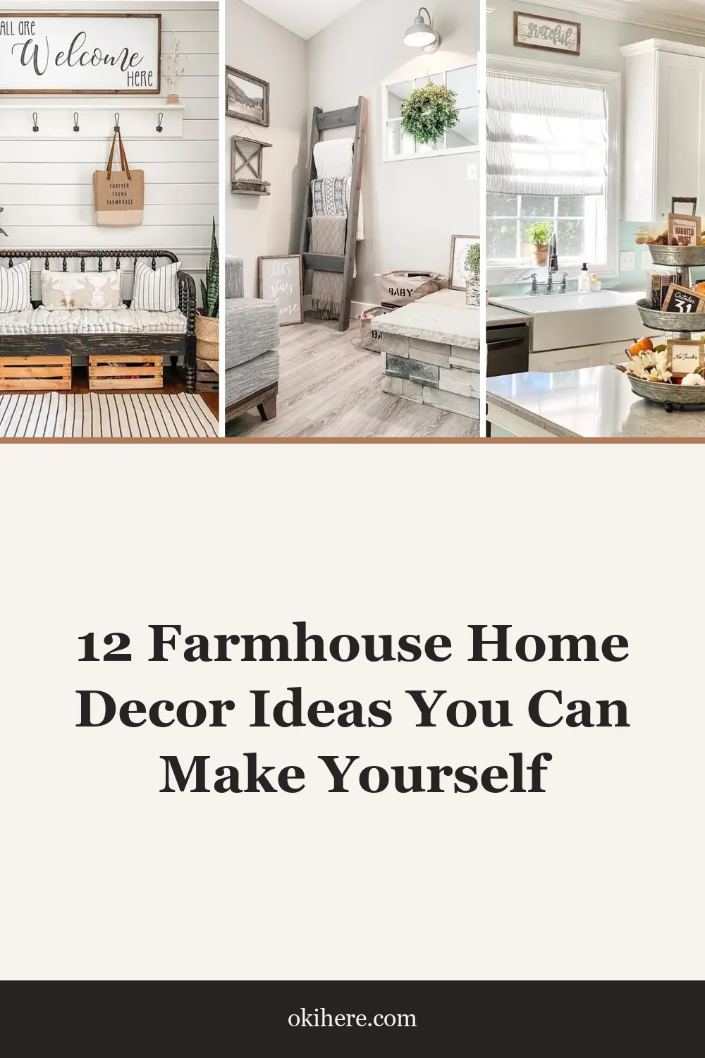 12 Farmhouse Home Decor Ideas You Can Make Yourself