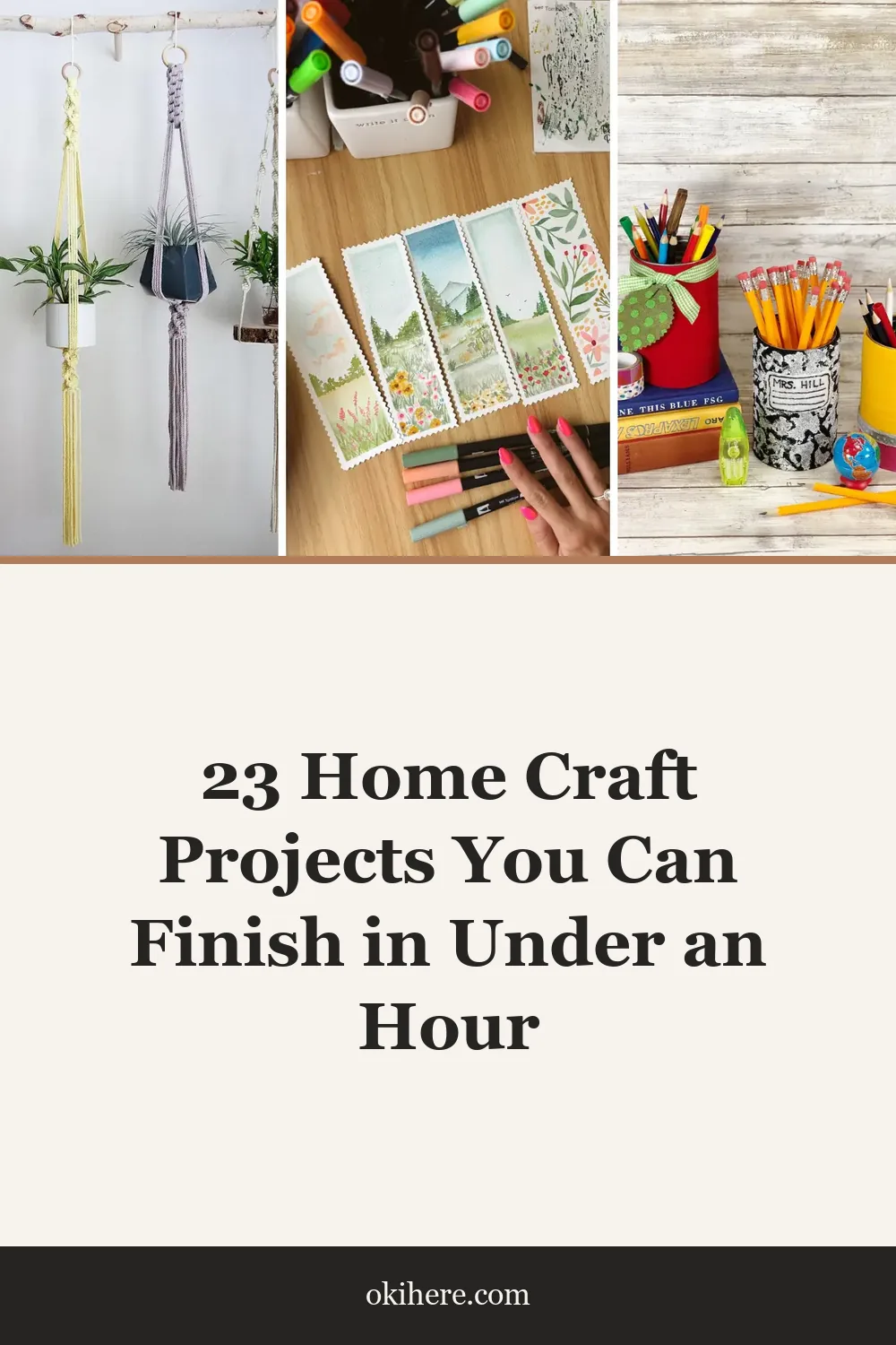 23 Home Craft Projects You Can Finish in Under an Hour