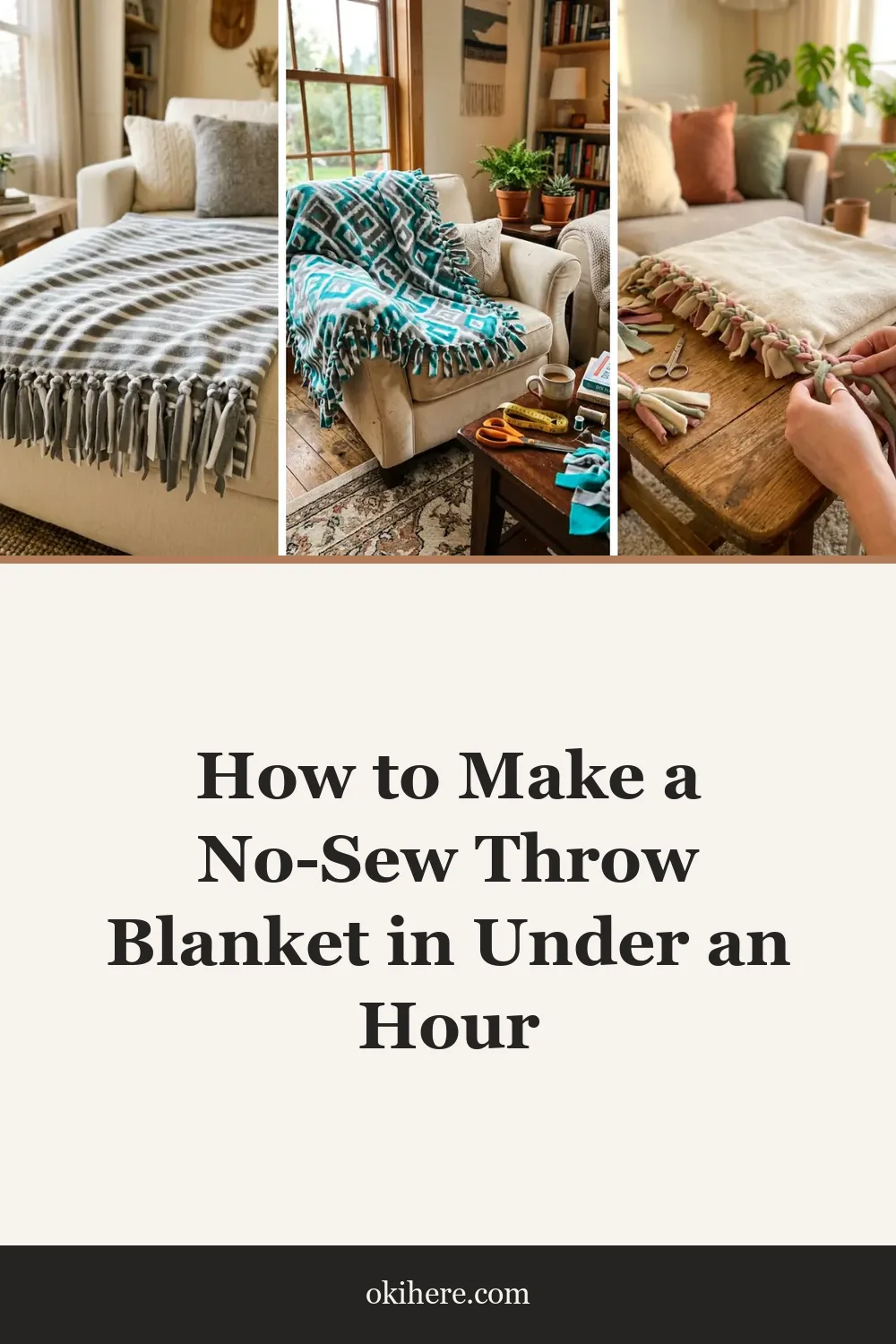 How to Make a No-Sew Throw Blanket in Under an Hour