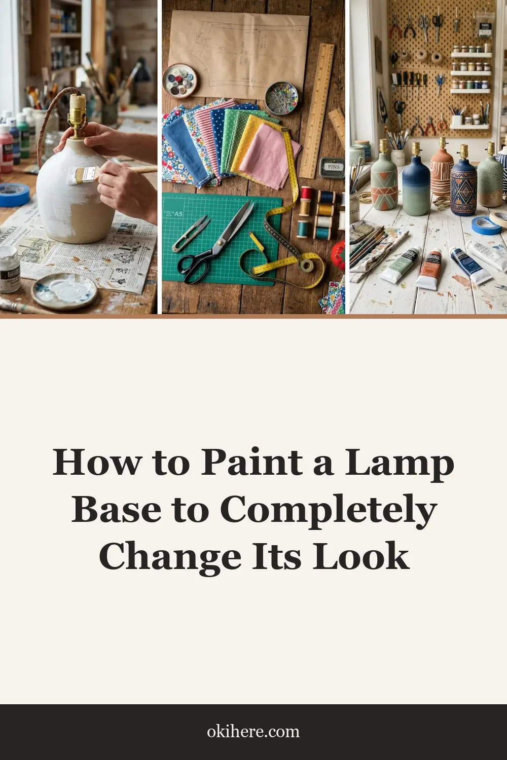 How to Paint a Lamp Base to Completely Change Its Look