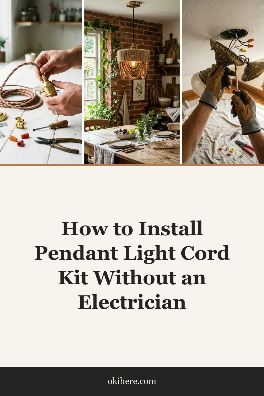 How to Install Pendant Light Cord Kit Without an Electrician