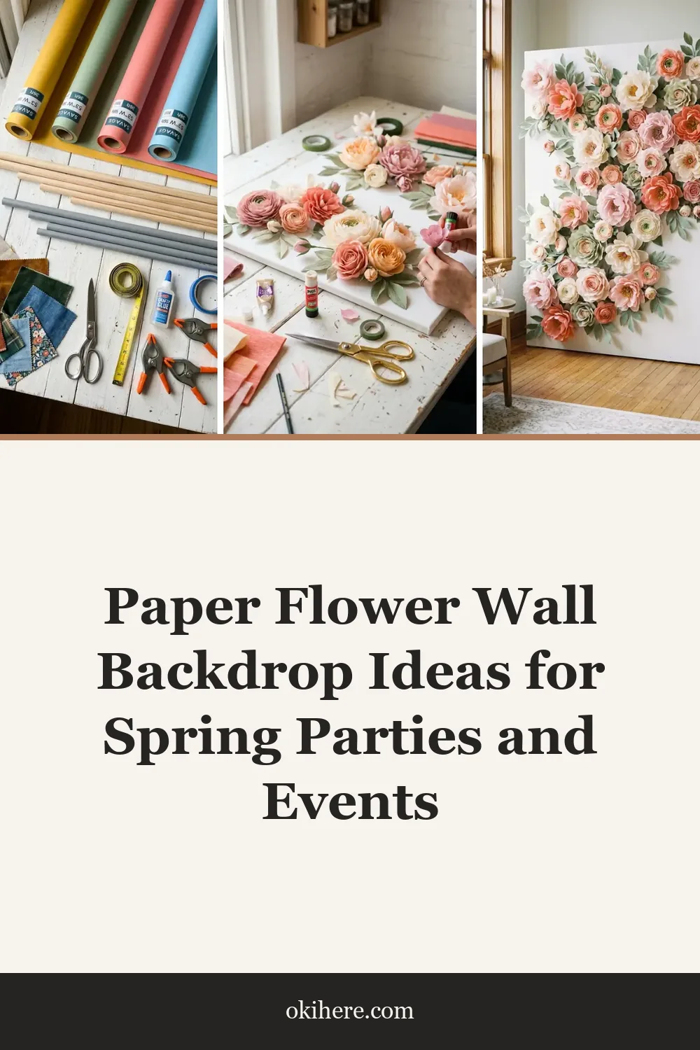 Paper Flower Wall Backdrop Ideas for Spring Parties and Events