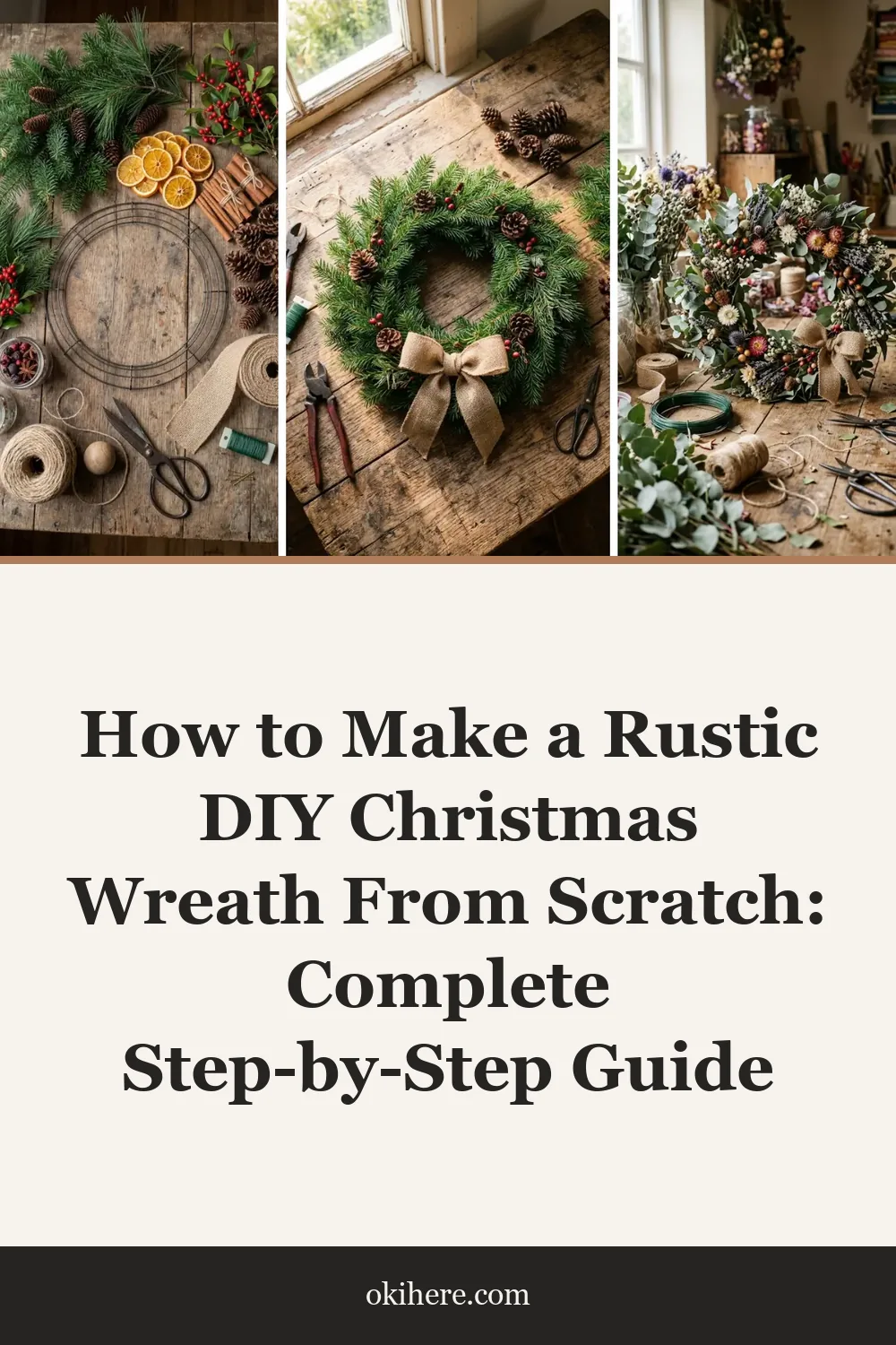How to Make a Rustic DIY Christmas Wreath From Scratch: Complete Step-by-Step Guide